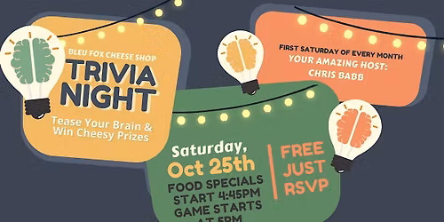 October Trivia & Cheese Night