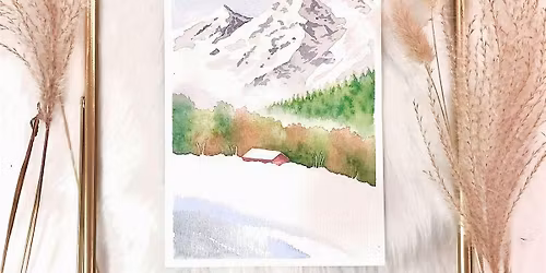 Adult Watercolour Workshop (Snowy Mountain)