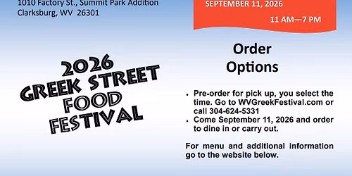 2026 St. Spyridon Greek Street Food Festival