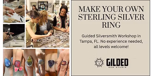 DIY Silversmith Ring Workshop with GILDED Gem Studio