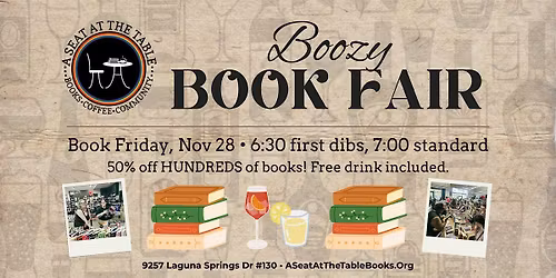 Boozy Book Fair: Book Friday Edition