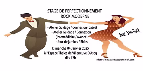 STAGE DE PERFECTIONNEMENT ROCK MODERNE, Dimanche 04 Janvier 2026 d\u00e8s 17h avec Sam Rock
