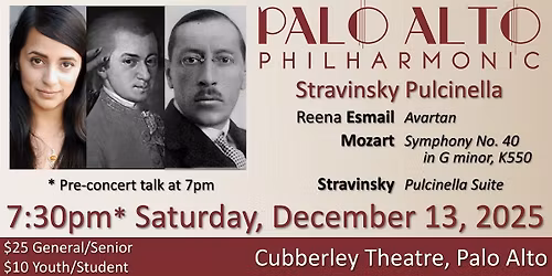 Classical Music - Palo Alto Philharmonic - Stravinsky Pulcinella