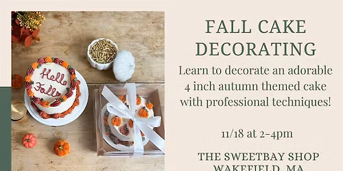 Fall Cake Decorating