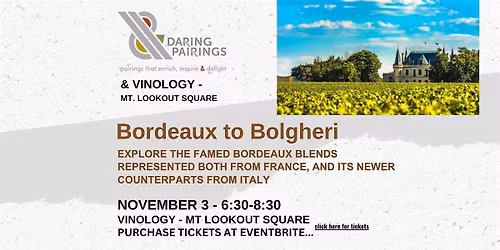 Bordeaux to Bolgheri