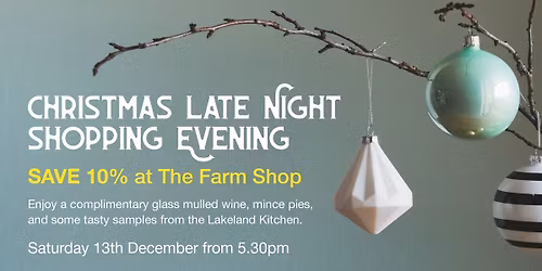 Christmas Late Night Shopping Evening