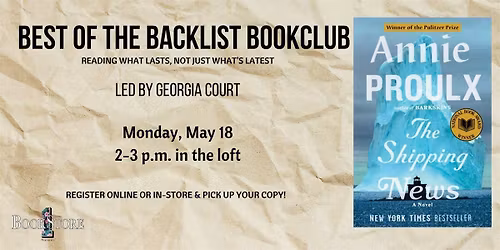 Best of the Backlist Book Club: "The Shipping News" by Annie Proulx