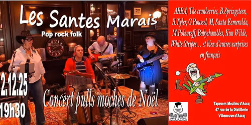 Concert pulls moches de Noël - Taproom Moulins d'Ascq