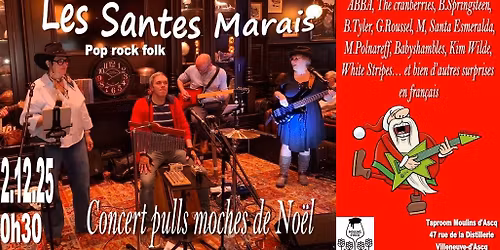 Concert pulls moches de No\u00ebl - Taproom Moulins d'Ascq