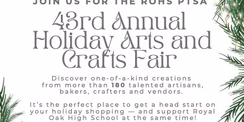 43rd Annual Holiday Arts and Crafts Fair