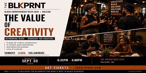 The Value of Creativity Networking Mixer + Workshop for Creatives