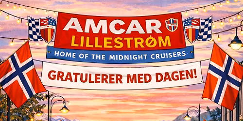 17.Mai - cruising 2026 med Amcar Lillestr\u00f8m 