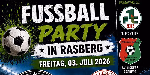 Fu\u00dfballparty in Rasberg mit Udo Mugge