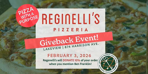 Giveback at Reginelli\u2019s Pizzeria - March