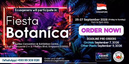 Ecuagenera will participate in Fiesta Botanica