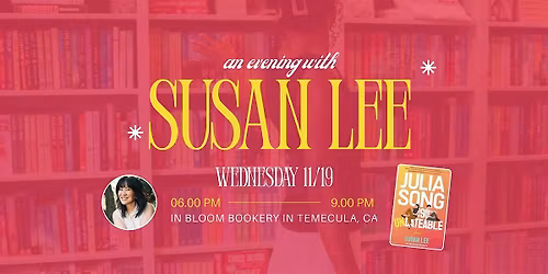 An Intimate Soir\u00e9e with Author Susan Lee