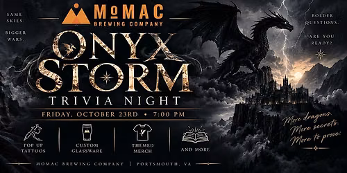 Onyx Storm @ MoMac Brewing Co.