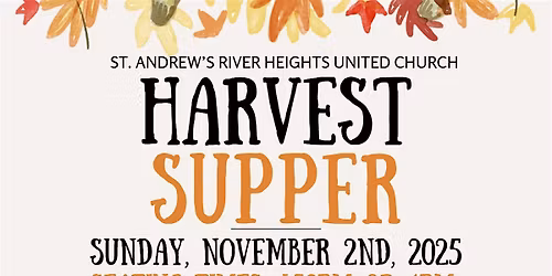 St. Andrew's Harvest Supper