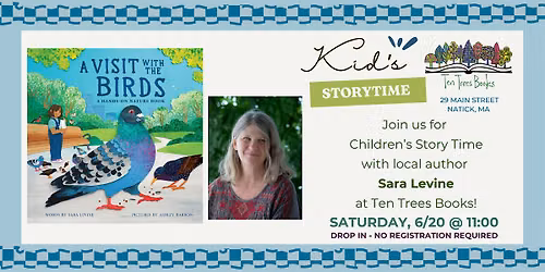 \u201cA Visit with the Birds\u201d Storytime with Author Sara Levine