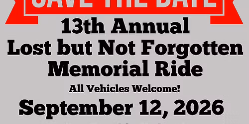 13th Annual Memorial Ride