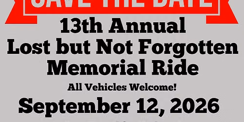 13th Annual Memorial Ride