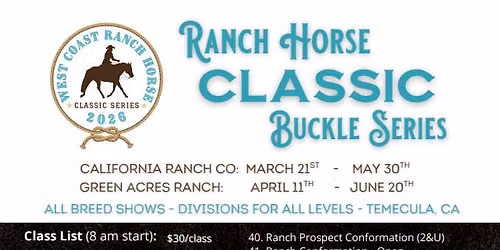 Ranch Horse Classic Buckle Series