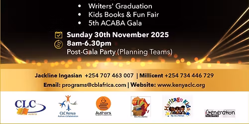 5th ACABA BookFest & Gala, 2025