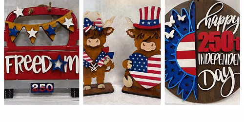 Rock Wall Patriotic Sip & Paint Sun. June 21st. You must call to reserve seating Jody 845-304-0772