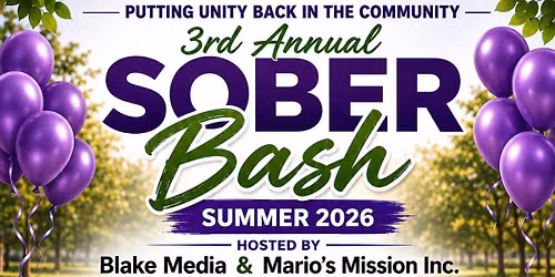 3rd Annual Sober Bash - Summer 2026
