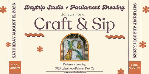 Craft & Sip: Faux Stained Glass Workshop