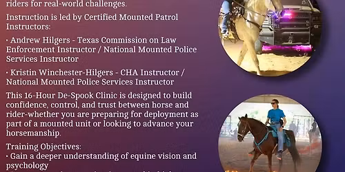 De-Spook and mounted patrol. 