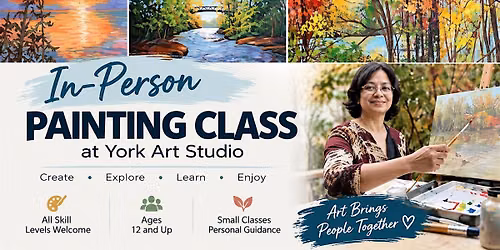 In-Person Painting Class | All Levels | Ages 12+ | Art Workshop