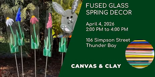 Fused Glass Spring Garden Decor