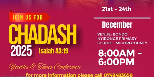 CHADASH CONFERENCE 2025