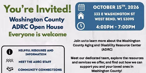 ADRC of Washington County Open House for the Public