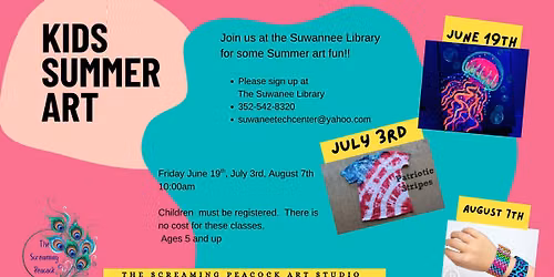 Kids Summer Art @ The Suwannee Library 