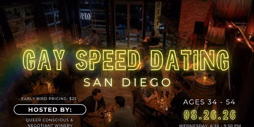 Gay Speed Dating (Ages 34-54)