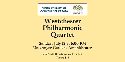 2026 Minnie Untermyer Series: Westchester Philharmonic