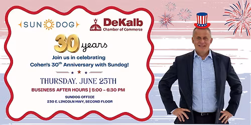 Sundog Anniversary Party & DeKalb Chamber of Commerce Business After Hours