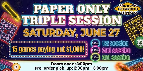 Paper Only Triple Session