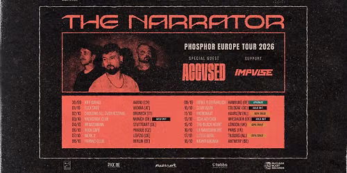 SOLD OUT - The Narrator \/\/ Phosphor Europe Tour 2026 \/\/ K\u00f6ln