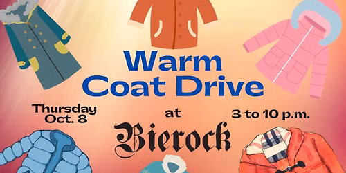 Annual Winter Coat Drive at Bierock