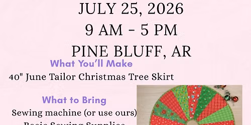 Quilt as You Go Christmas Tree Skirt Workshop