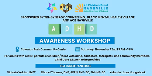 Awareness Workshop: Understanding ADHD Across the Lifespan