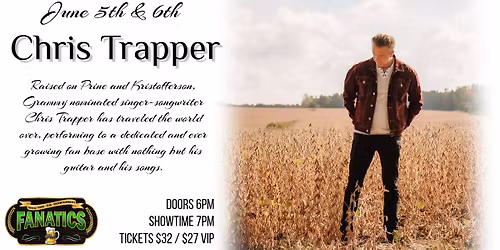 Chris Trapper - Saturday Performance