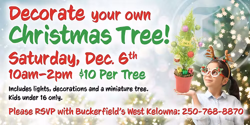 Decorate your own Christmas Tree!