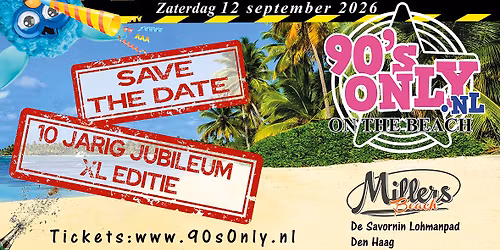 90's Only on the Beach 2026 - XL EDITIE
