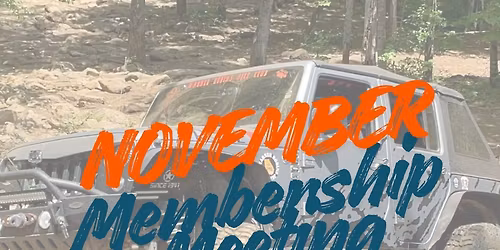 November Membership Meeting