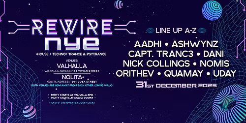 Rewire NYE: Wellington