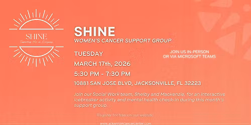 SHINE - Women's Health Support Group- March